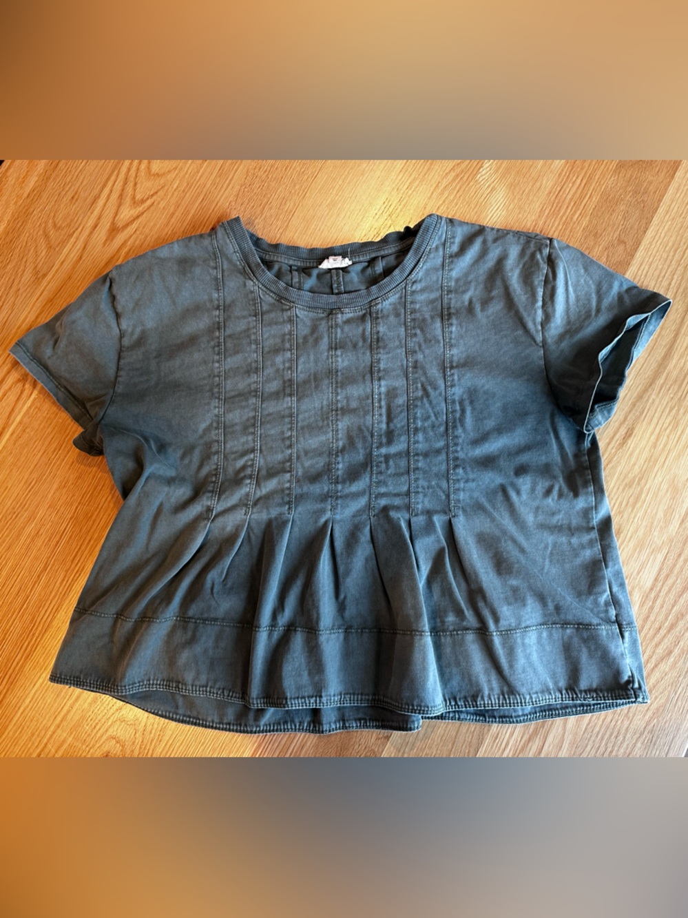 Pilcro Pleated Swing Tee